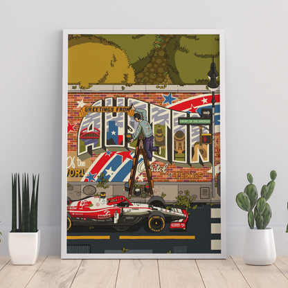 USA 2021 Alfa Romeo F1 Poster