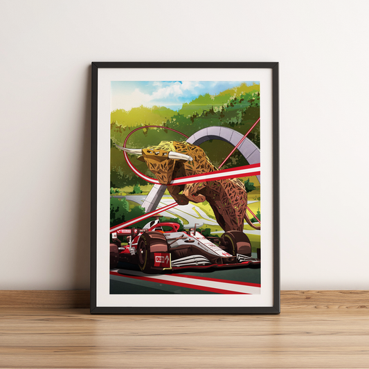 Austria 2021 Alfa Romeo F1 Poster