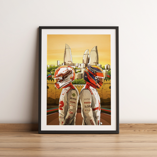 Azerbaijan 2021 Alfa Romeo F1 Poster