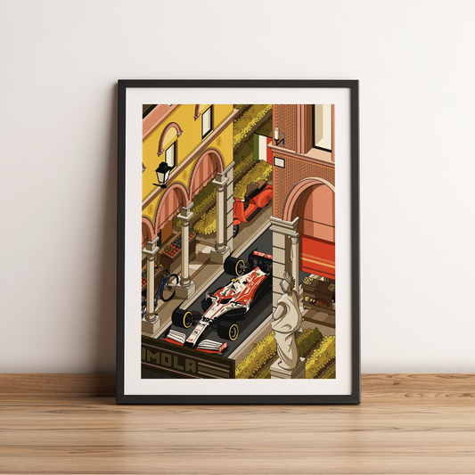 Italy 2021 Alfa Romeo F1 Poster