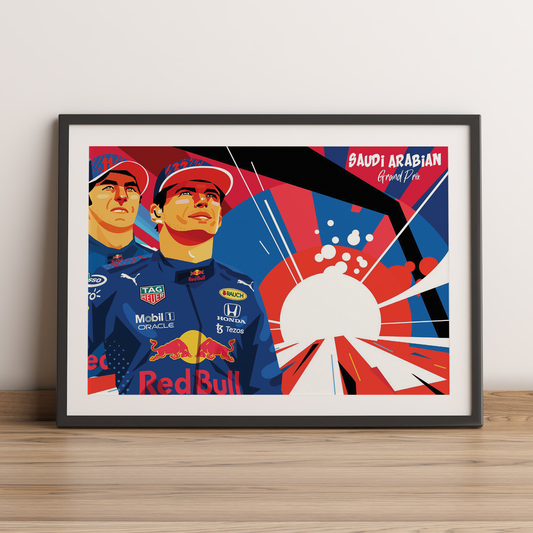 Saudi Arabia 2021 Red Bull F1 Poster image 0