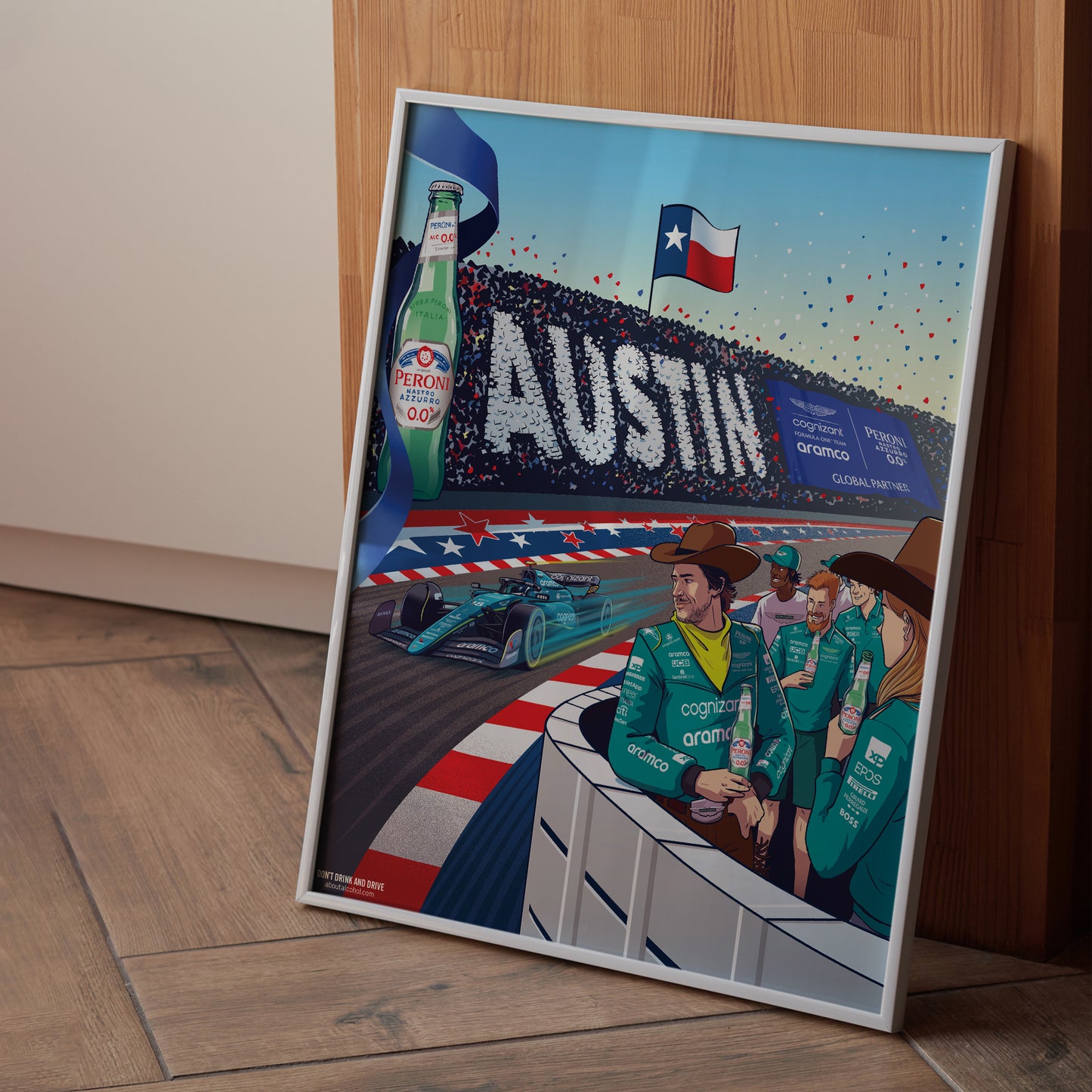 USA 2023 Aston Martin F1 Poster