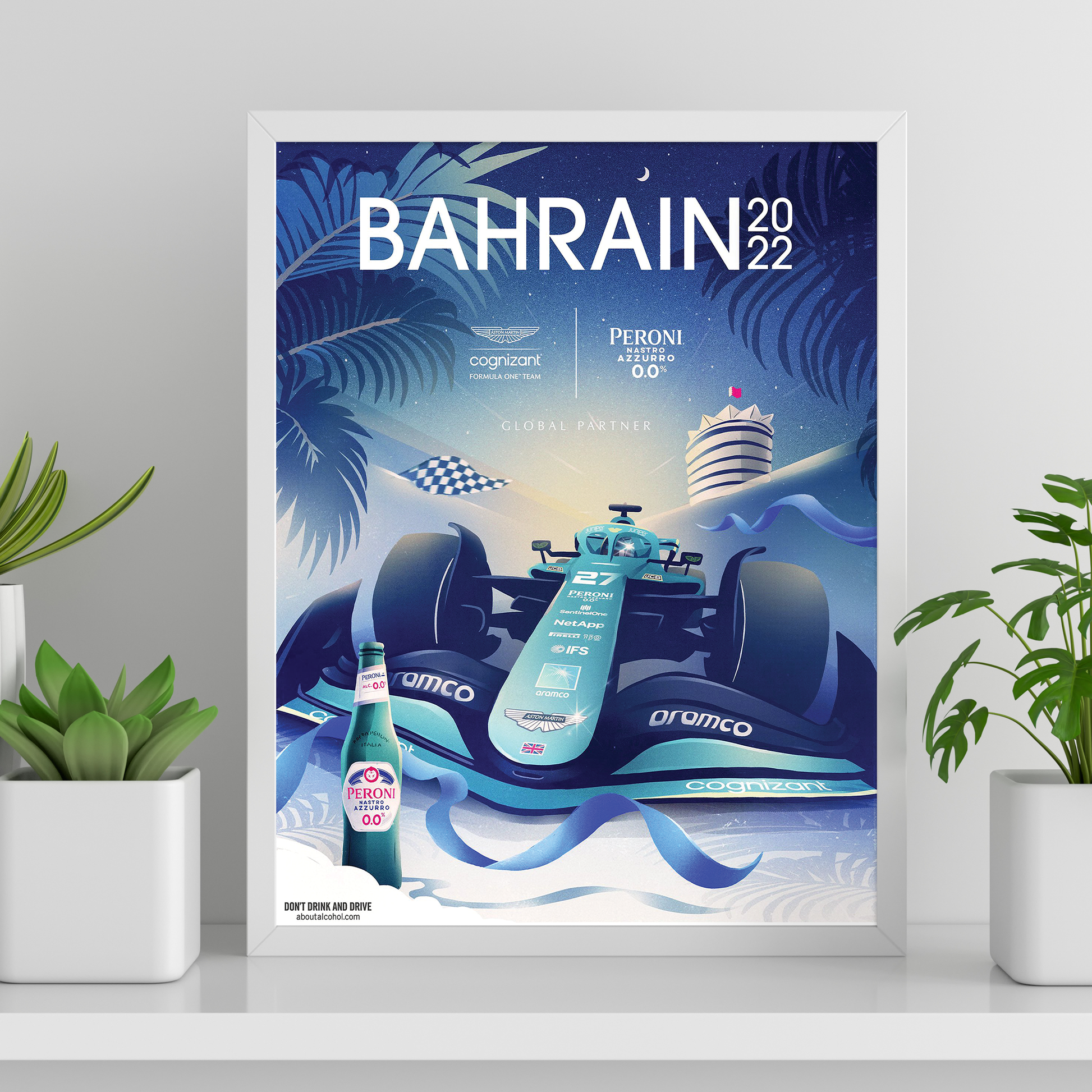 Bahrain 2022 Aston Martin F1 Poster image 0