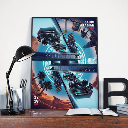 Saudi Arabia 2023 Mercedes F1 Poster image 0