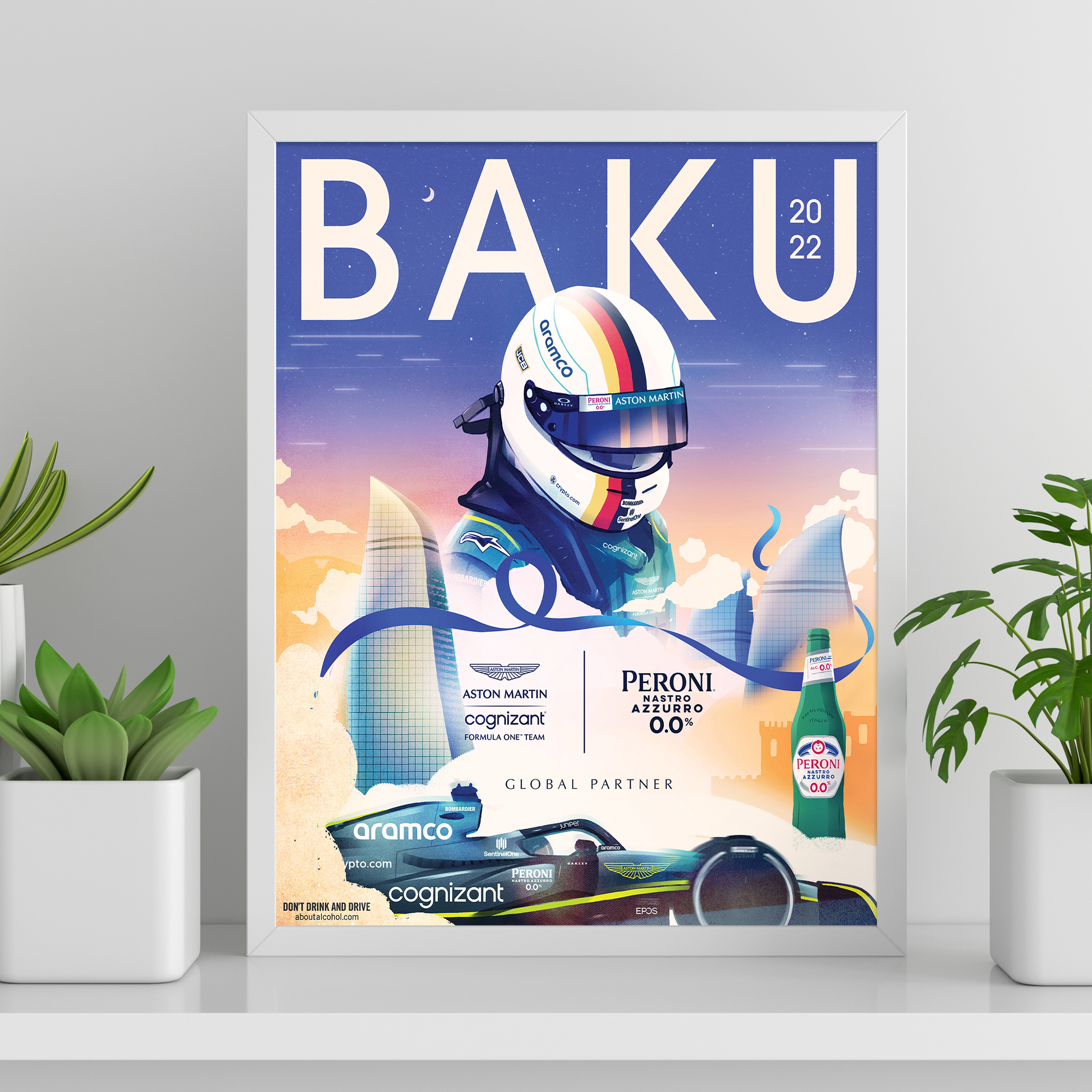 Azerbaijan 2022 Aston Martin F1 Poster image 0