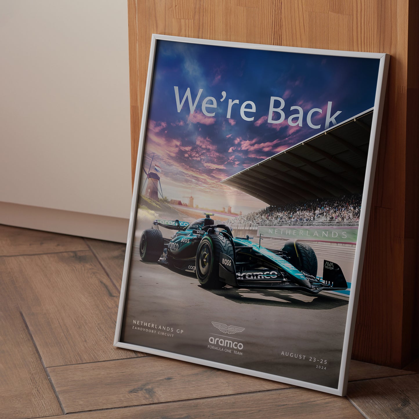 Netherlands 2024 Aston Martin F1 Poster