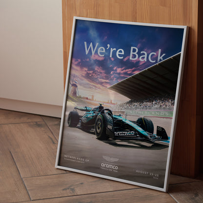 Netherlands 2024 Aston Martin F1 Poster